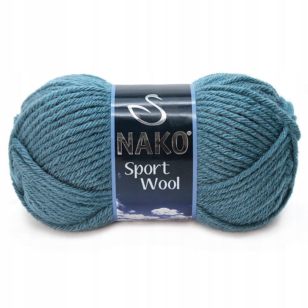 Włóczka NAKO SPORT WOOL / 100 g / 185 sztorm
