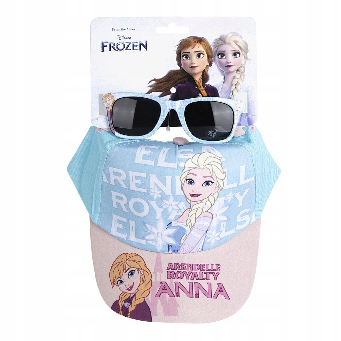 Zestaw Czapka z Daszkiem Okulary Przeciwsłoneczne Kraina Lodu Frozen