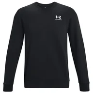 Bluzy sportowe męskie - Męska bluza Under Armour Essential Fleece Crew Rozmiar: L / Kolor: czarny - miniaturka - grafika 1