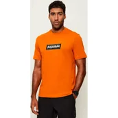 Koszulki męskie - Napapijri T-shirt S-BOX LOGO | Relaxed fit - miniaturka - grafika 1