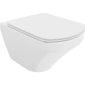 Miski WC - Mexen Vito Miska Wc Rimless Z Deską Wolnoopadającą Slim, Duroplast, Biała - 30174000 - miniaturka - grafika 1