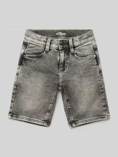Spodnie i spodenki dla chłopców - Szorty jeansowe o kroju regular fit z przetarciami model ‘Brad’ - grafika 1