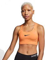 Biustonosze - Nike damski top z biustonoszem Nike Swoosh Fuel Orange/(Black) XS - miniaturka - grafika 1