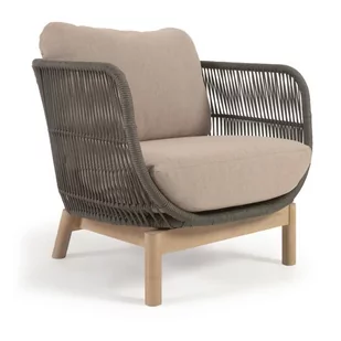 Fotel ogrodowy w kolorze khaki Kave Home Catalina - Fotele i krzesła ogrodowe - miniaturka - grafika 1