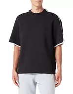 Bluzy męskie - BOSS Męska bluza Sover Short, czarny (Black1), L - miniaturka - grafika 1