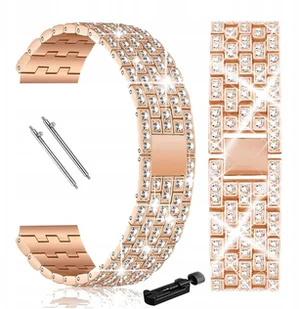 BRANSOLETKA PASEK OPASKA DO SMARTWATCHA CYRKONIE 20MM CRYSTAL - Akcesoria do smartwatchy - miniaturka - grafika 1
