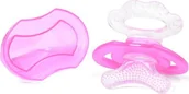 Gryzaki dla dzieci - BabyOno Gryzak silikonowy miękki, róż 1008 BabyOno - miniaturka - grafika 1