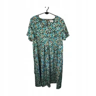 Sukienki - Sukienka Damska W Kwiaty Rozmiar 48/50 Plus Size *White Stag* - miniaturka - grafika 1