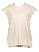 Koszulki i topy damskie - adidas Koszulka "Tee" w kolorze beżowym - miniaturka - grafika 1