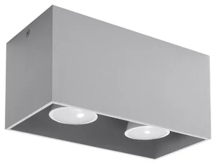 Sollux Lighting Plafon QUAD MAXI szary - Lampy sufitowe - miniaturka - grafika 7