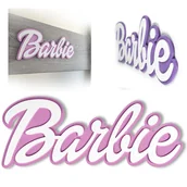 Naklejki na ścianę - Naklejka na ścianę/ drzwi 3D w stylu Barbie Dekoracja dziecięcego pokoju - miniaturka - grafika 1