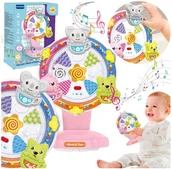 Karuzele dla niemowląt - Zabawka Interaktywna Edukacyjna Rozwojowa na Przyssawkę Karuzela Zwierzątka - miniaturka - grafika 1