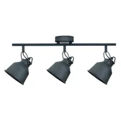 Lampy sufitowe - Polux Plafon LAMPA sufitowa NIKO 3 311832 regulowana OPRAWA metalowe reflektorki industrialne czarne 311832 - miniaturka - grafika 1