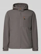 Kurtki męskie - Kurtka softshell z kieszenią na piersi i patkami na rękawach - miniaturka - grafika 1