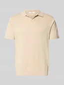 Koszulki męskie - koszulka polo o kroju regular fit z mieszanki bawełny i lnu model 'MATTIS' - miniaturka - grafika 1