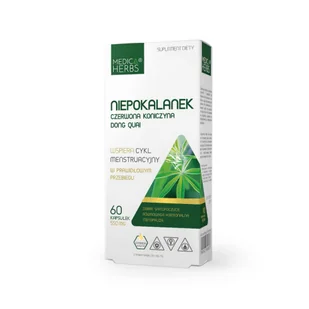 Niepokalanek Czerwona Koniczyna Dong Quai 550 mg 60 kapsułek MEDICA HERBS - Suplementy diety - miniaturka - grafika 1