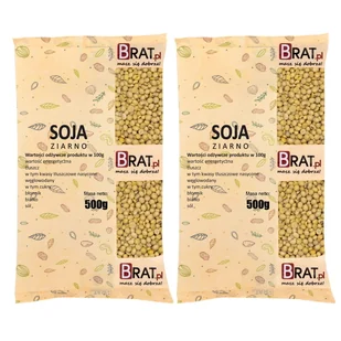 Soja ziarno 1kg (2x500g) - Pasztet i przetwory mięsne - miniaturka - grafika 1
