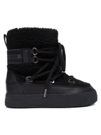 Śniegowce damskie - Tommy Hilfiger Śniegowce Faux Shearling Snowboot FW0FW08788 Czarny - miniaturka - grafika 1
