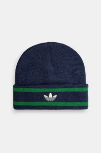 adidas Originals czapka Beanie kolor granatowy  JL9569 - Czapki męskie - miniaturka - grafika 1