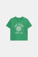 Koszulki i topy damskie - GAP T-shirt - Zielony - Dziewczynka - 128-134 CM(134CM) - miniaturka - grafika 1