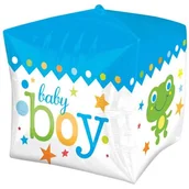 Baby shower i roczek - Amscan Balon foliowy "Baby Boy Blue", 15" QBZ 28381 - miniaturka - grafika 1