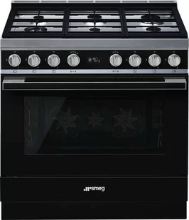 Kuchenka gazowo-elektryczna Smeg CPF9GPBL - Kuchenki gazowo-elektryczne - miniaturka - grafika 1