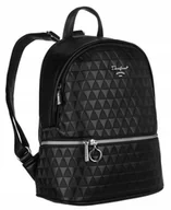 Plecaki - Miejski plecaczek damski ze skóry ekologicznej — David Jones - miniaturka - grafika 1