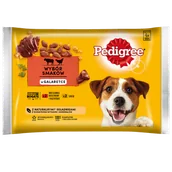 Mokra karma dla psów - Pedigree Wołowina / Drób W Galaretce 4 X 100G - miniaturka - grafika 1