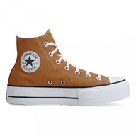 Trampki damskie - Damskie buty Converse Chuck Taylor All Star Platform Canvas - pomarańczowe - CONVERSE - miniaturka - grafika 1