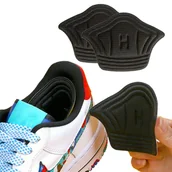 Akcesoria obuwnicze - Uniwersalne zapiętki piankowe wkładki plastry ochronne do butów czarne - miniaturka - grafika 1
