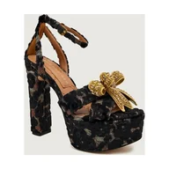 Sandały damskie - Kurt Geiger Sandały na słupku 225-BOW - miniaturka - grafika 1