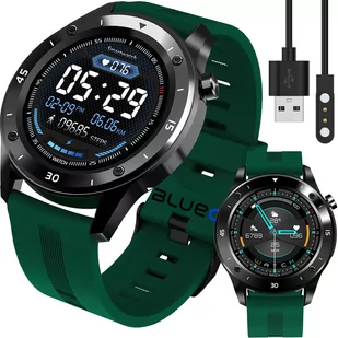 MODNY Zegarek Smartwatch WODOODPORNY Sportowy PL F22 GREEN - Monitory aktywności - miniaturka - grafika 1