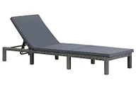 Leżaki ogrodowe - Elior Regulowany leżak ogrodowy antracytowy G8-M59 - miniaturka - grafika 1