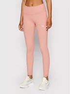 Spodnie damskie - Puma Legginsy Studio Foundation 521611 Różowy Slim Fit - miniaturka - grafika 1