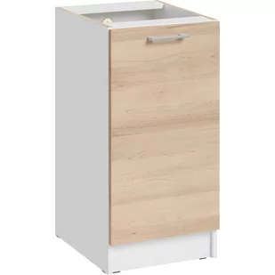 Szafka Dolna Stojąca 1 Drzwi D 4 Ecomodel Layman Biały Połysk, Biały Mat - Szafki kuchenne - miniaturka - grafika 1