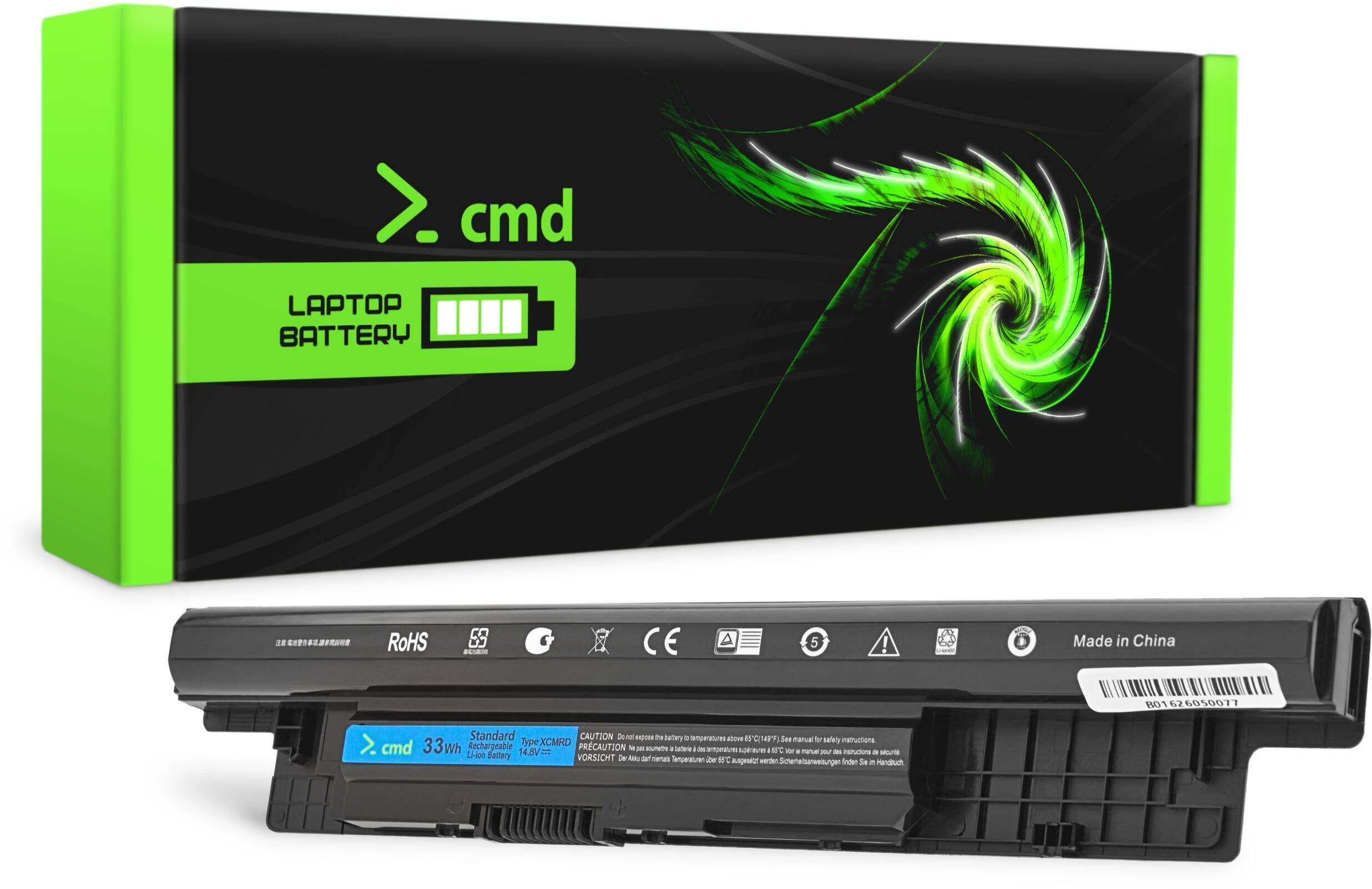 Bateria Cmd BATERIA DO LAPTOPA DELL INSPIRON 3521 3537 3542 3543 5521 XCMRD 33Wh CMD B016