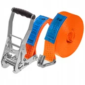 Pasy transportowe - Pas Transportowy z Napinaczem 12M 5T 50MM Pasy Transportowe Ściągające Gs - miniaturka - grafika 1