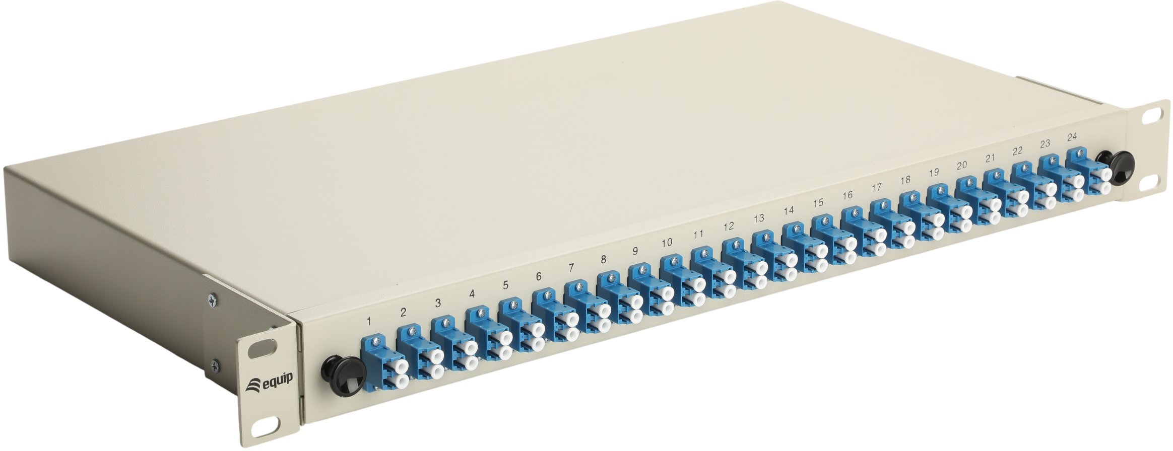 Equip Kaseta światłowodowa 24-Port LC-Duplex OS2 1U kompletny szary 337211