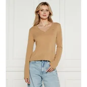 Swetry damskie - Tommy Hilfiger Wełniany sweter | Regular Fit - miniaturka - grafika 1