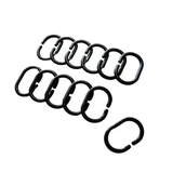 Zasłony prysznicowe - Kółka do zasłonek kpl.czarny - miniaturka - grafika 1