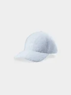 Czapki damskie - 4F Czapka z daszkiem sherpa strapback damska - biała S - miniaturka - grafika 1