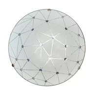 Lampy ścienne - Candellux Plafon szklany lampa biała LED Rock 13-75079 13-75079 - miniaturka - grafika 1