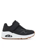 Buty dla chłopców - Skechers Sneakersy Uno Air Blitz 403673L/BLK Czarny - miniaturka - grafika 1