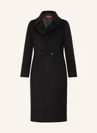 Płaszcze damskie - Max Mara Studio Płaszcz Wełniany Bcollag schwarz - miniaturka - grafika 1
