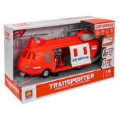 Samochody i pojazdy dla dzieci - Śmigłowiec Ratunkowy Światło Dźwięk 1/24 - miniaturka - grafika 1