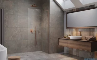 Radaway Modo SL II Brushed Copper kabina Walk-in 60x200 prawa szczotkowana miedź 10319064-93-01R - Kabiny prysznicowe Radaway Modo SL II Brushed Copper kabina Walk-in 60x200 prawa szczotkowana miedź 10319064-93-01R - Kabiny prysznicowe - miniaturka - grafika 3