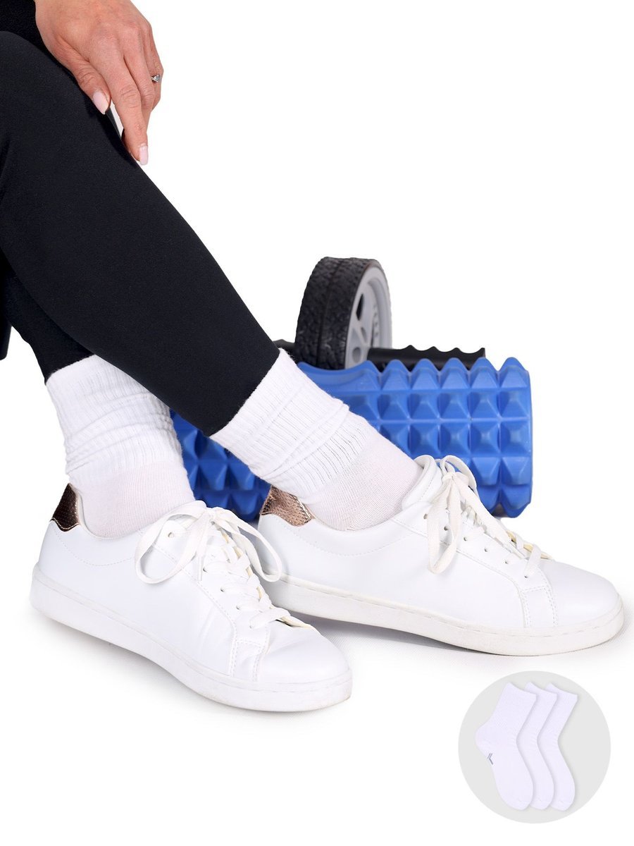 Skarpety sportowe skarpetki unisex gładkie białe 3PAK 31-34 YOCLUB