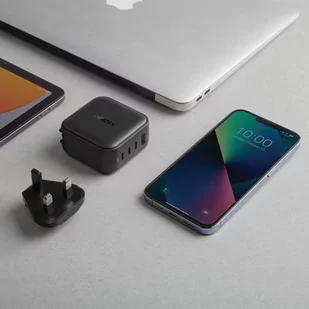 ENERGEA ład. siec. 1xUSB+2xUSB-C PD-PPS-QC 3.0 66W 2C1A czarny/black US+EU Travelite GAN66 - Ładowarki do telefonów - miniaturka - grafika 3