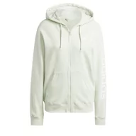 Bluzy damskie - adidas Damska bluza z kapturem Essentials Linear Full Zip French Terry (1 szt.) - miniaturka - grafika 1
