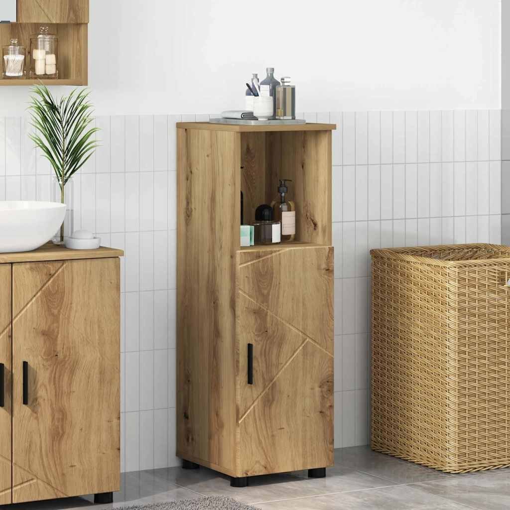 vidaXL vidaXL Szafka Łazienkowa z drzwiami Dąb rzemieślniczy 30 x 35 x 95 cm